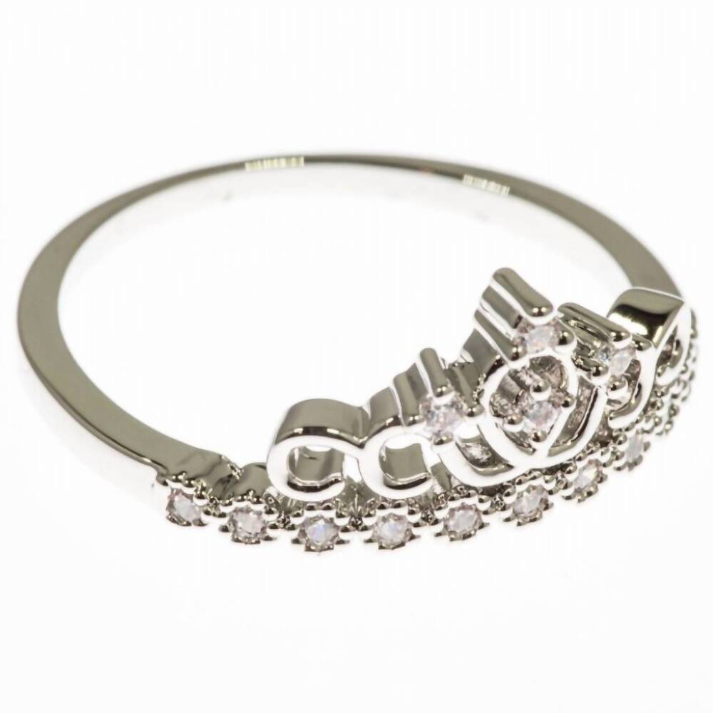 NEW FAIRE crown ring-rhodium plated in silver